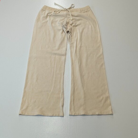 Theory Velour Track Suit Top is Small Bottom is Medium *Cream Colored - Picture 15 of 16